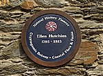 Ellen Hutchins memorial plaque