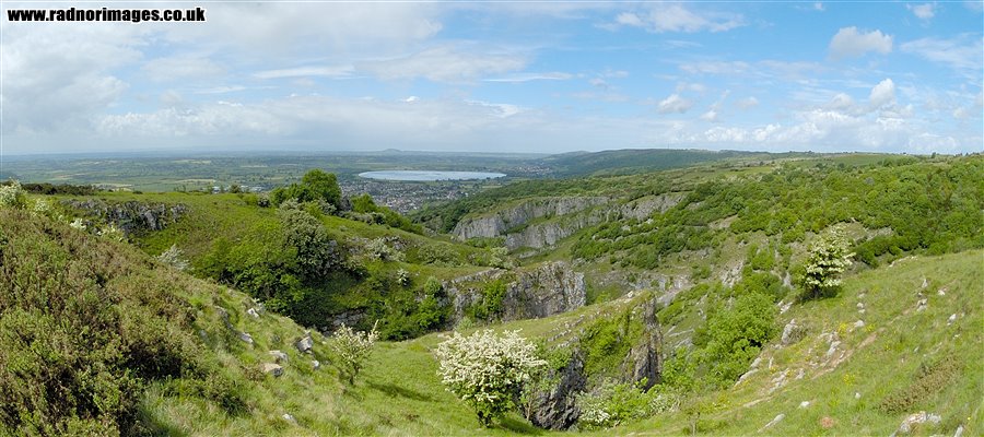 Cheddar Gorge and the reservoir