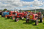 Tractors at Three Cocks Vintage Steam Rally